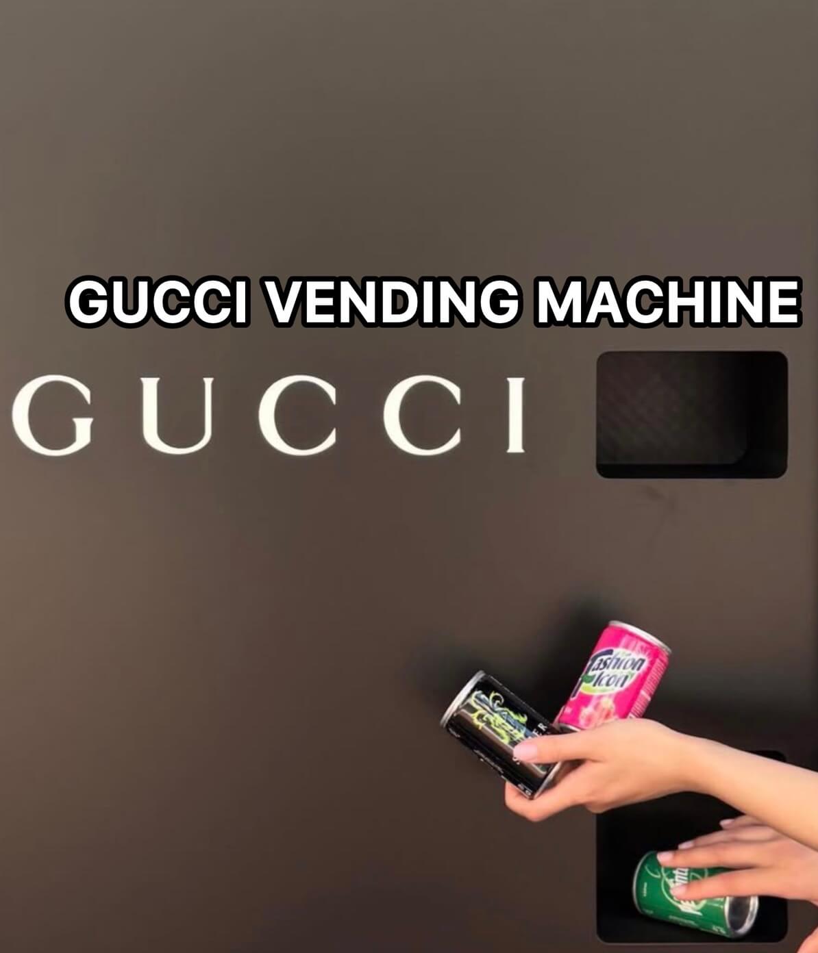 Gucci vending Luxury machine