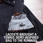 Lacoste Tennis Bag Into Runway Art