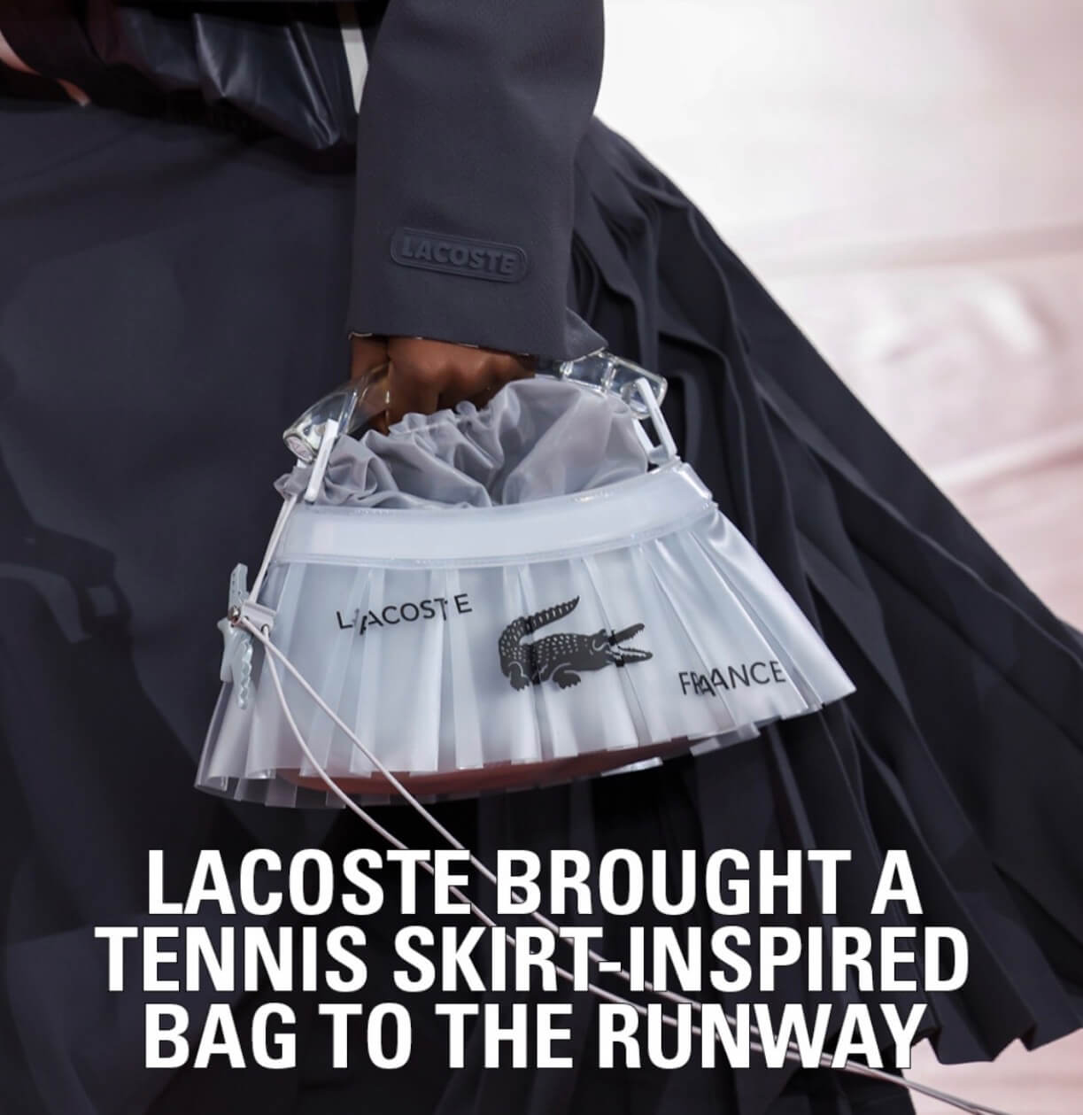 Lacoste Tennis Bag Into Runway Art
