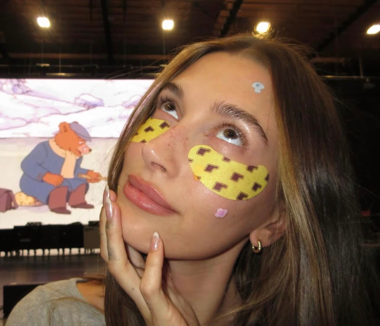 Hailey Bieber pimple patches Playful Skincare Moment