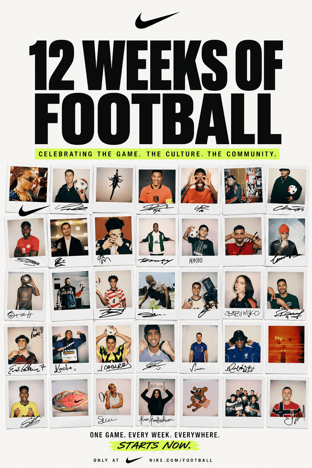 Nike Launches 12 Weeks of Football With Creative Polaroid Campaign