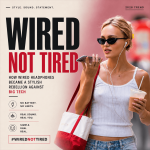 Wired headphones trend in fashion accessories