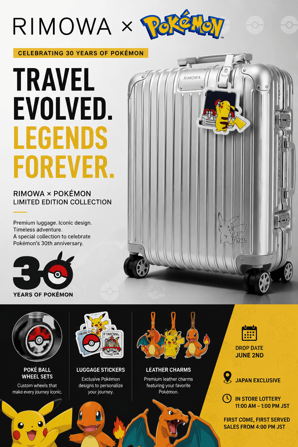 RIMOWA x Pokémon luggage collection