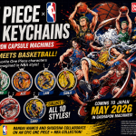 One Piece x NBA keychains Set