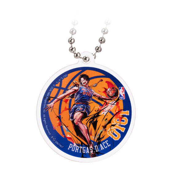 One Piece x NBA keychains Set 