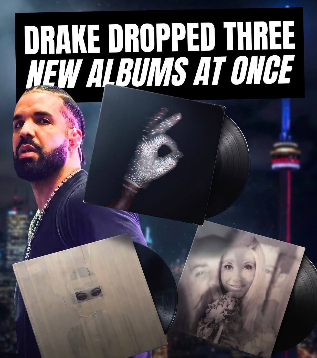 Drake Shocks Fans With Three Surprise Albums in One Night