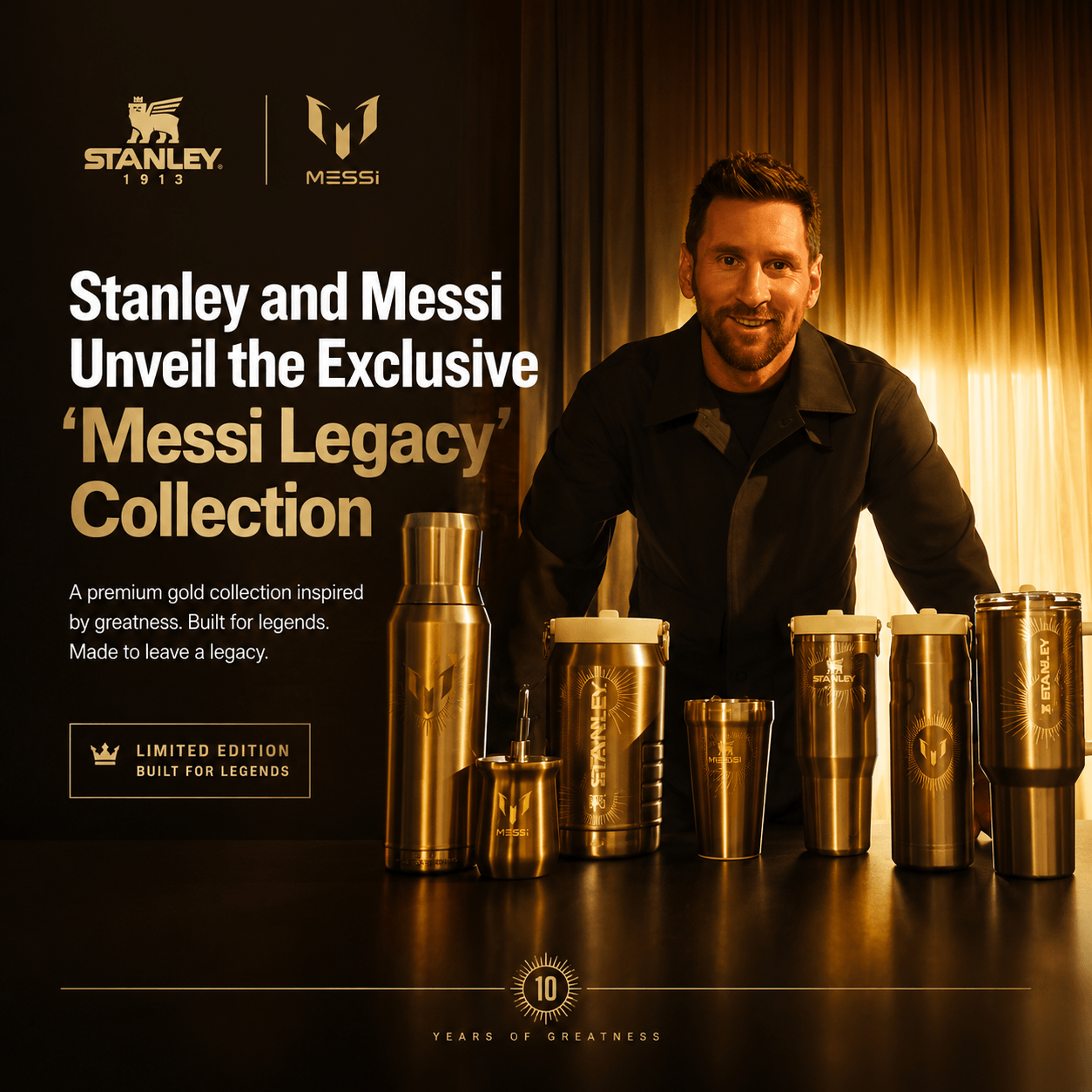Stanley and Messi Unveil the Exclusive “Messi Legacy” Collection