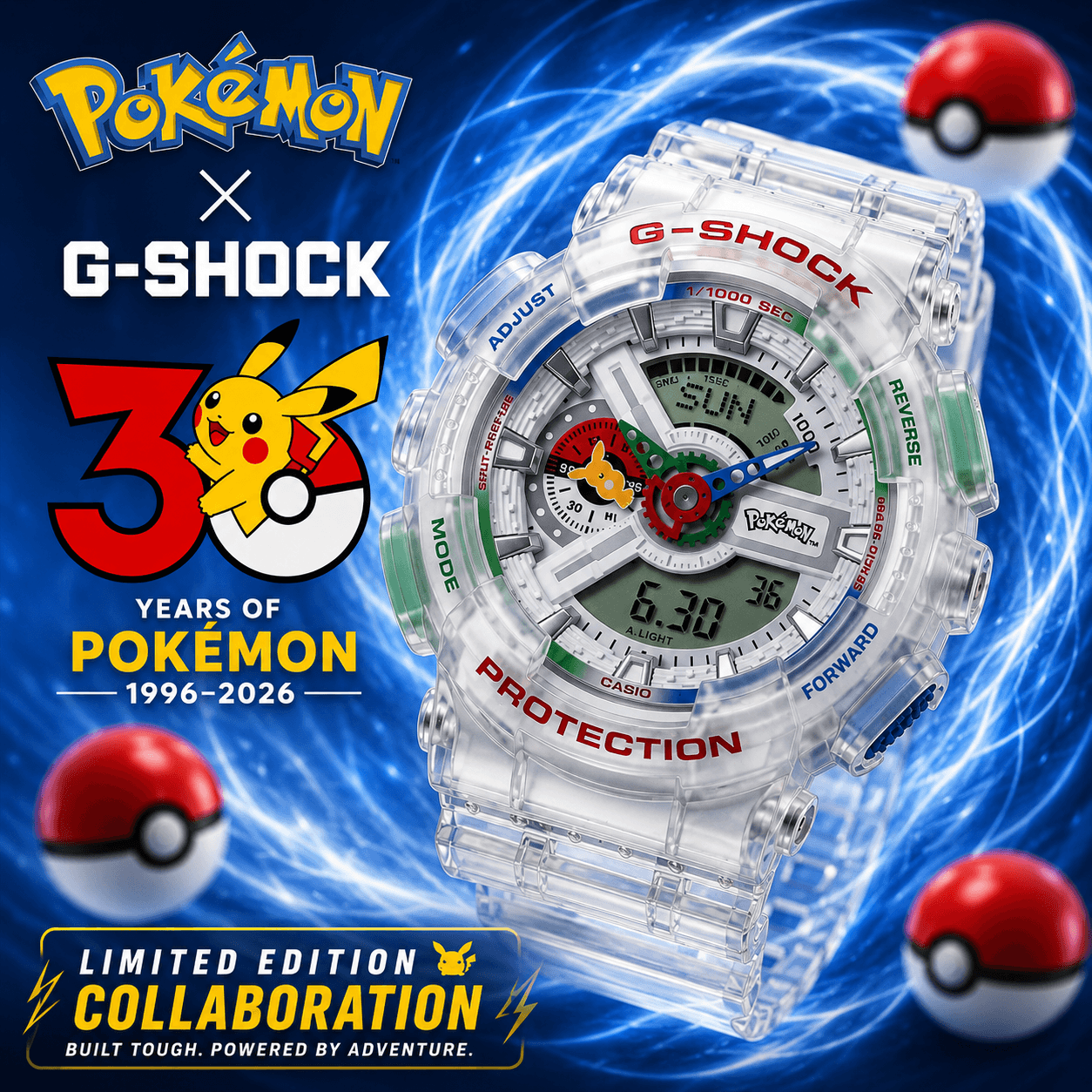 Pokémon and G-SHOCK Celebrate 30 Years with a Special Anniversary Watch