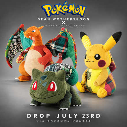 Sean Wotherspoon x Pokémon Plushies Arrive July