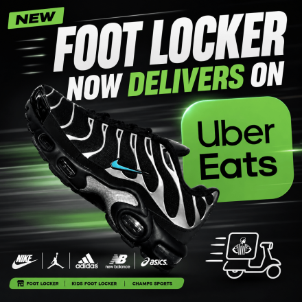 Foot Locker Teams Up With Uber Eats for Fast Sneaker Delivery