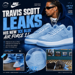 Travis Scott Ice Blue Air Force 1 release 2026 