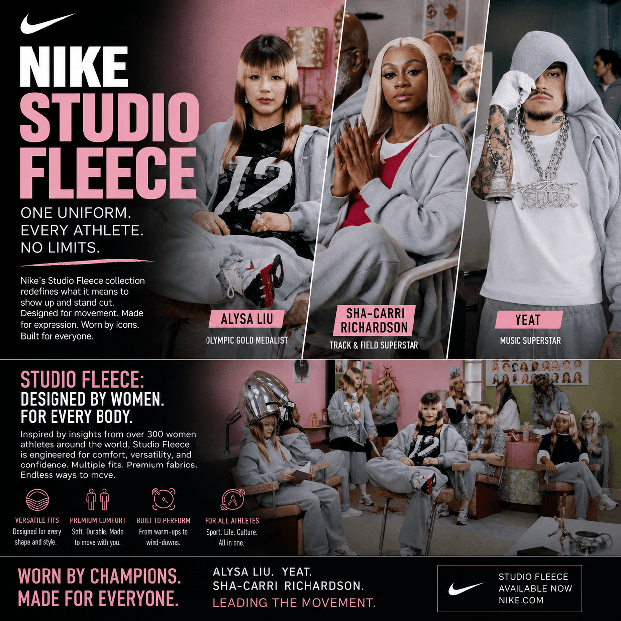 Nike Studio Fleece Is Built for Every Athlete collection