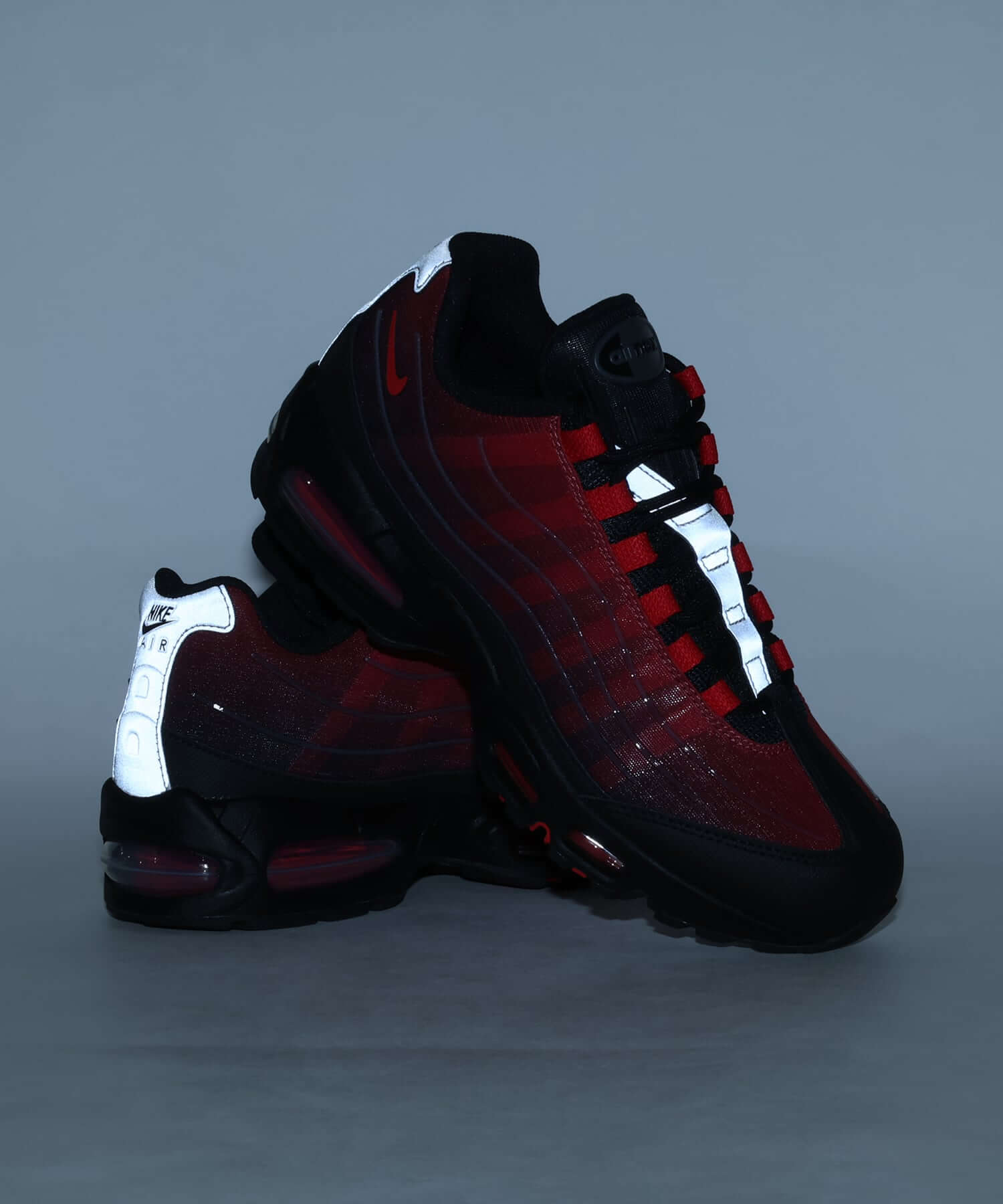 Nike Air Max 95 Big Bubble Tech Red Black Bold New Look 