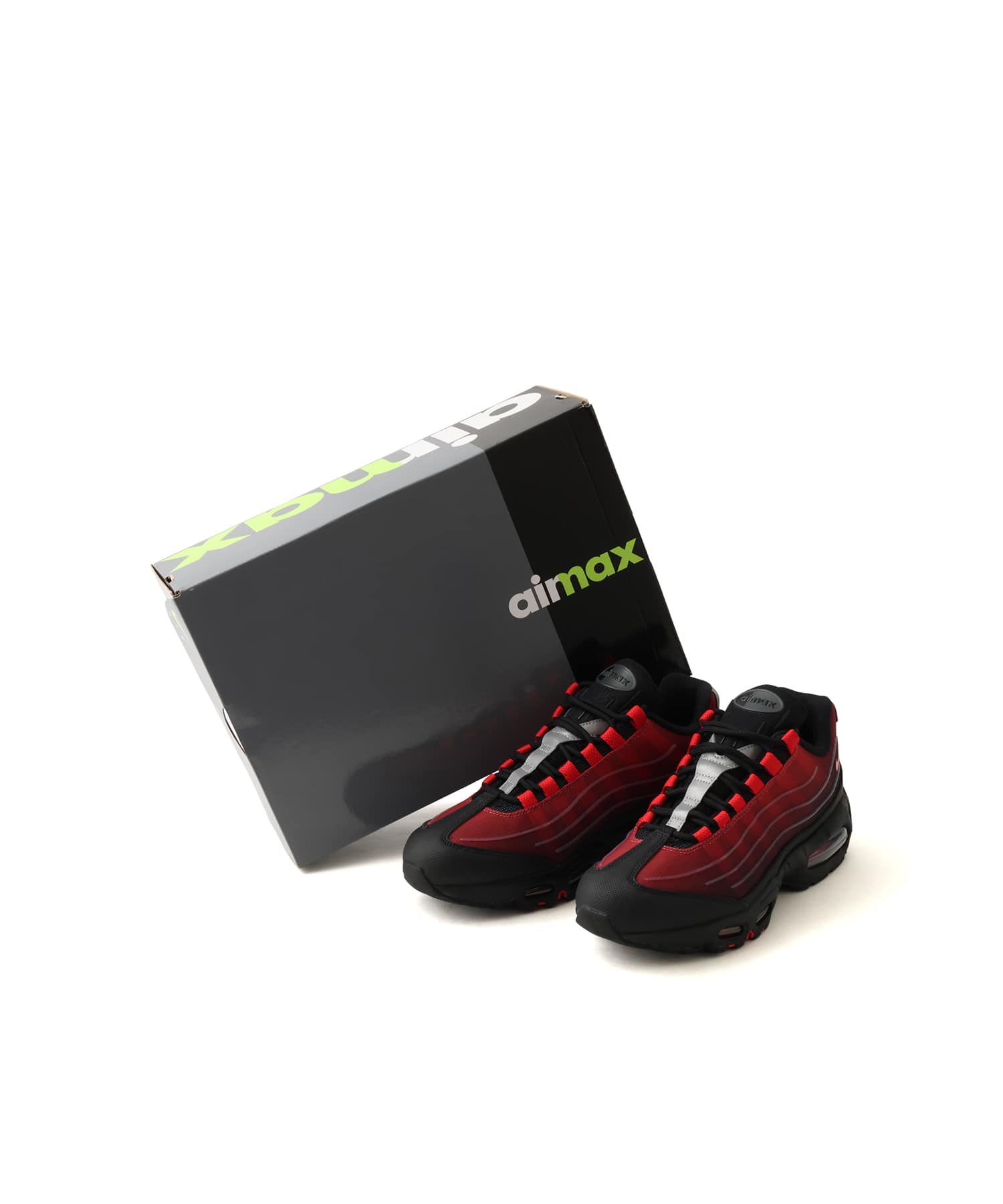 Nike Air Max 95 Big Bubble Tech Red Black Bold New Look 