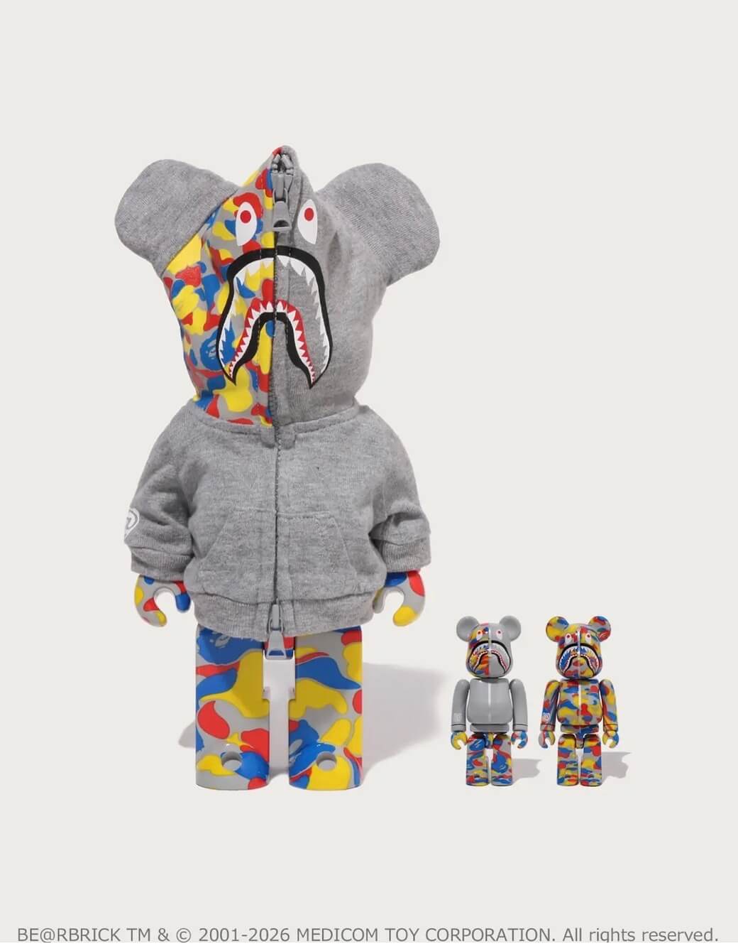 Medicom Toy and BAPE Unite for a Colourful BE@RBRICK Capsule Collection