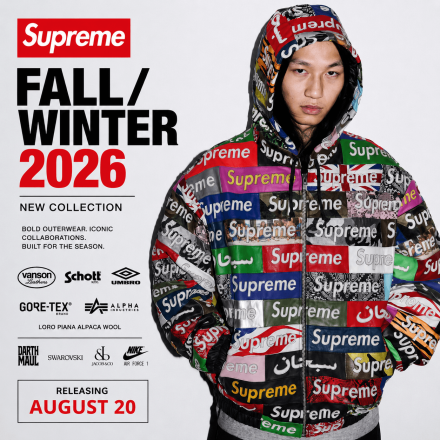 Supreme Fall/Winter 2026 Collection Brings Heavy Outerwear