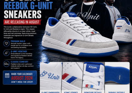 50 Cent's Reebok G-Unit Sneakers Are Back This August