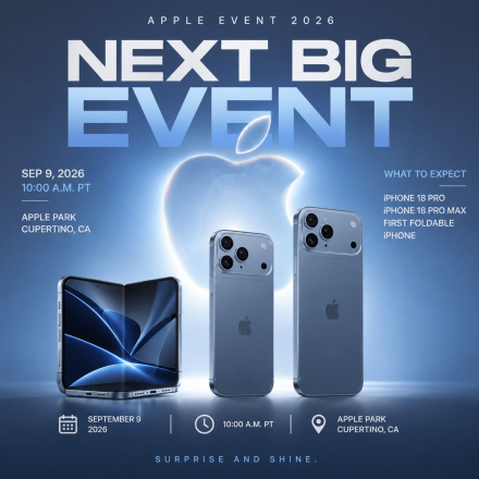 Apple’s Next Big Event Could Introduce the iPhone 18 Pro and First Foldable iPhone