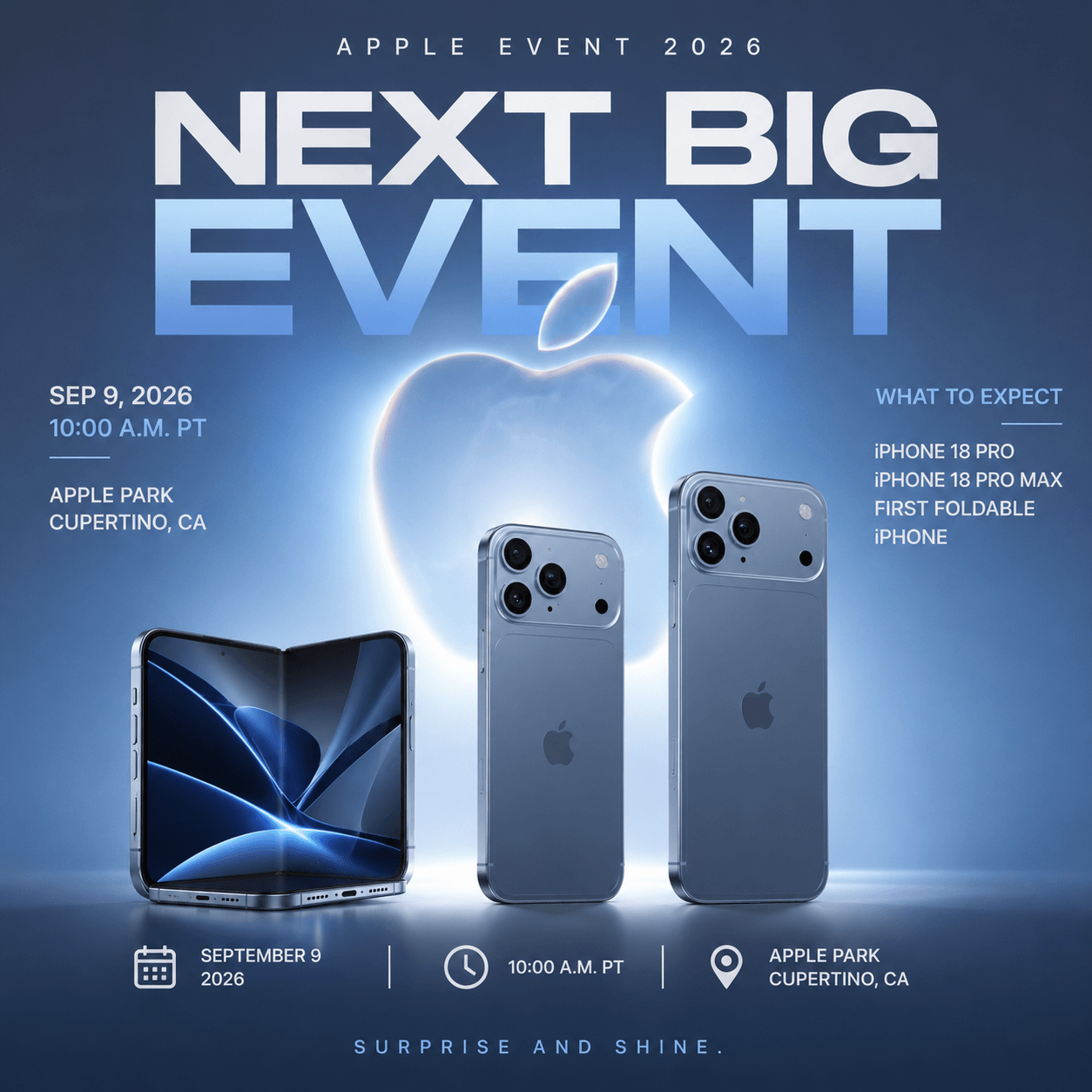Apple’s Next Big Event Could Introduce the iPhone 18 Pro and First Foldable iPhone