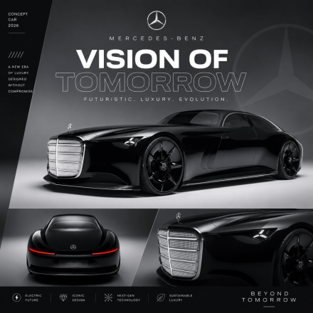 Mercedes-Benz Teases Futuristic New Sedan Concept