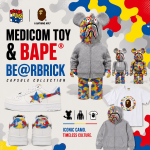 Medicom Toy and BAPE Unite for a Colourful BE@RBRICK Capsule Collection