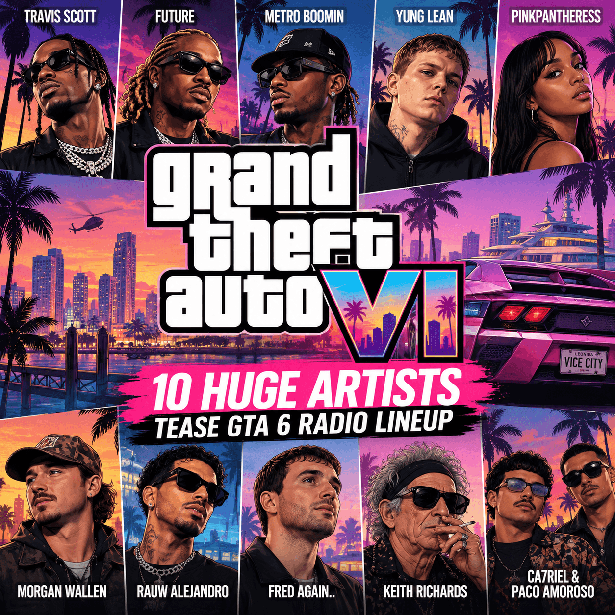 GTA 6 Radio Rumours: 10 Huge Artists Spark Excitement