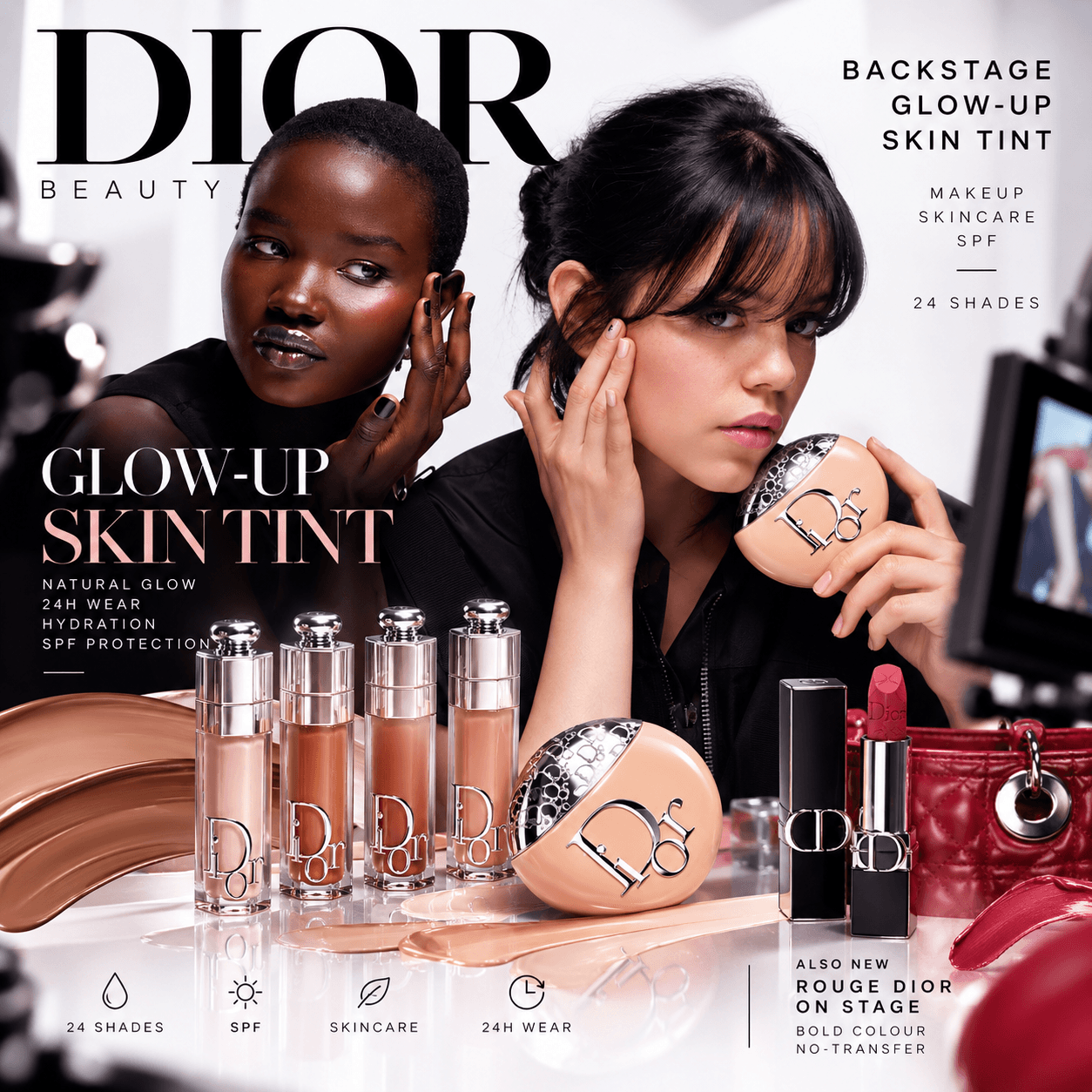 Dior Beauty’s New Glow-Up Skin Tint & Rouge Dior On Stage