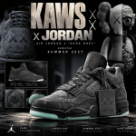 KAWS x Air Jordan 4 “Dark Grey” Expected Summer 2027