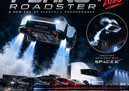 Tesla Unveils Its Flying Roadster: Production Target Set for 2028
